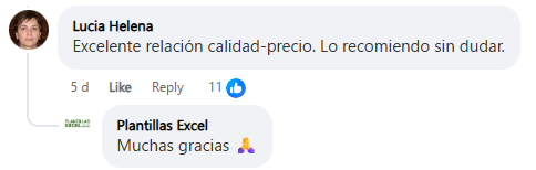 Reseña real de cliente 6 sobre la Biblioteca Excel Pro 15K